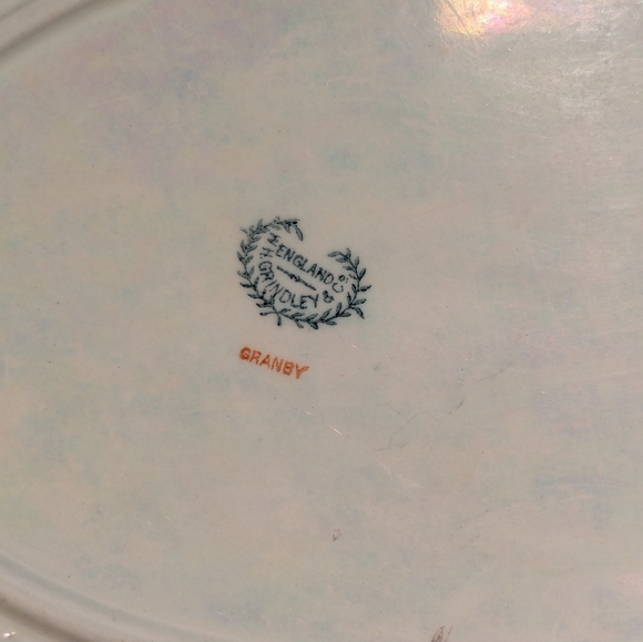 Vintage W. H. Grindley & Co. Granby pattern serving dish large platter 14 inch - Picture 5 of 11